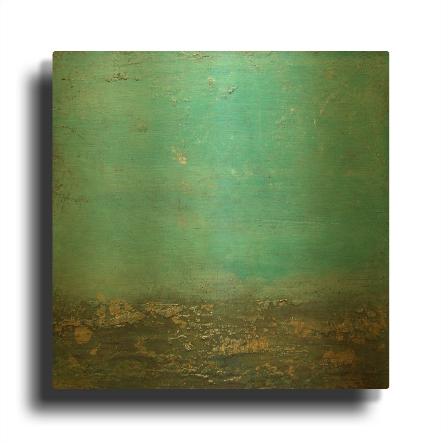 'Ocean Floor' By LovIsArt Gold Metal Wall Art