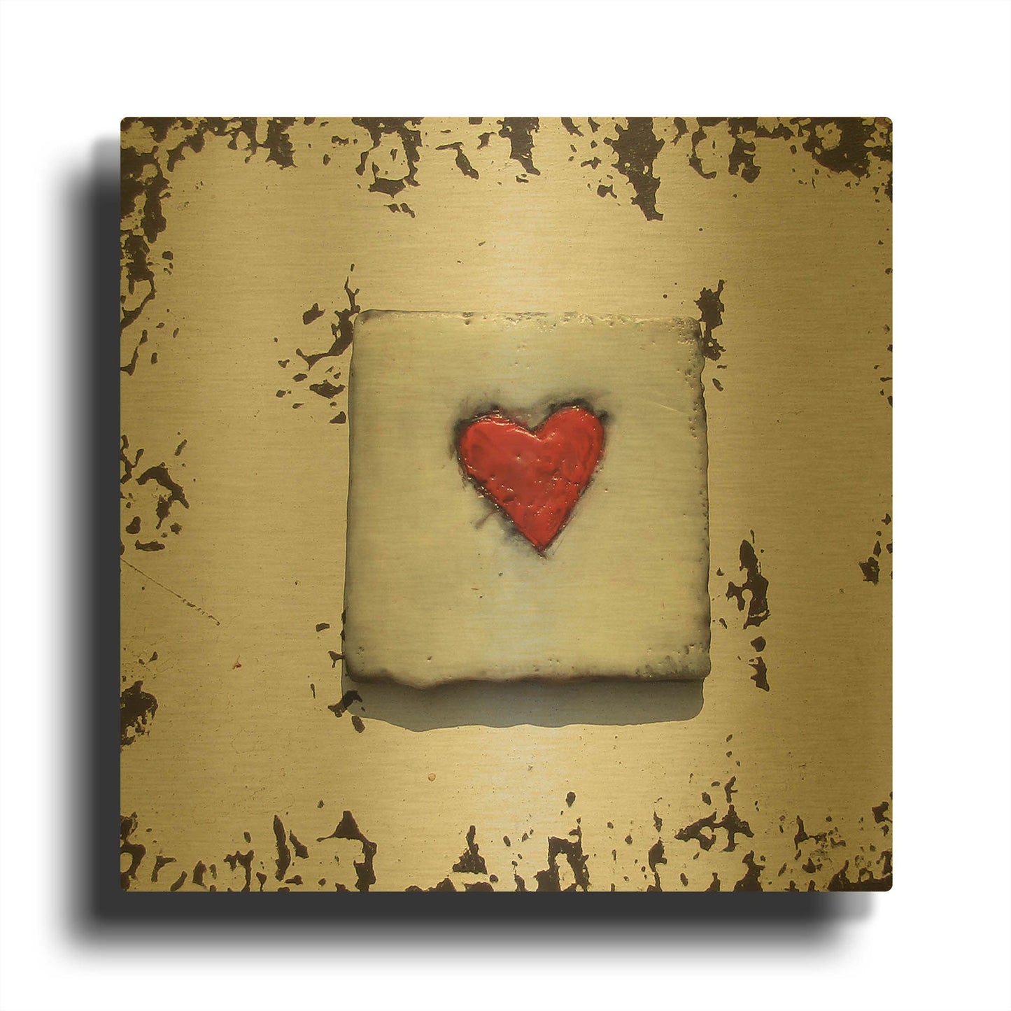 'Once Upon A Love 3' By LovIsArt Gold Metal Wall Art