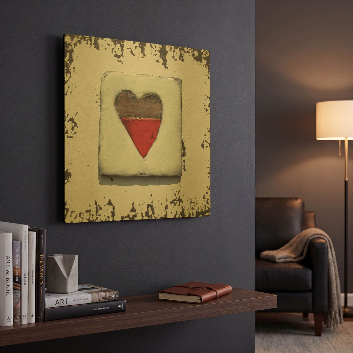 'Once Upon A Love 4' By LovIsArt Gold Metal Wall Art
