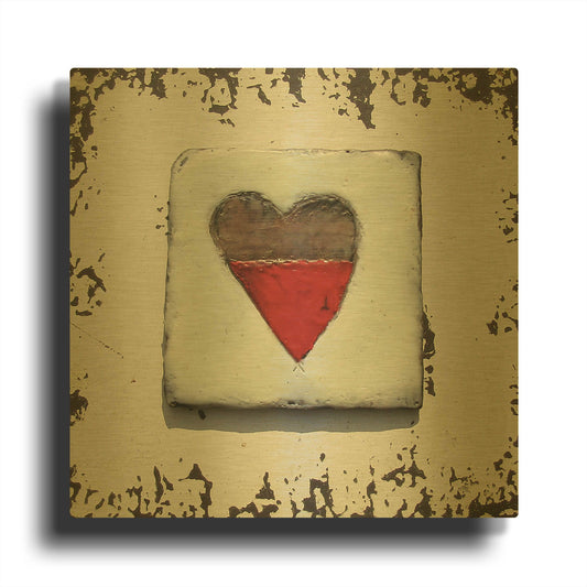 'Once Upon A Love 4' By LovIsArt Gold Metal Wall Art