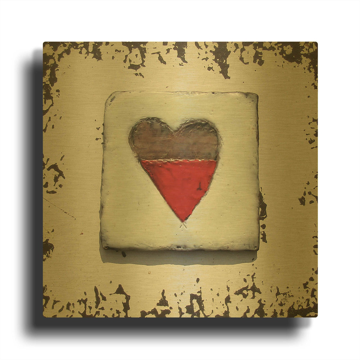 'Once Upon A Love 4' By LovIsArt Gold Metal Wall Art