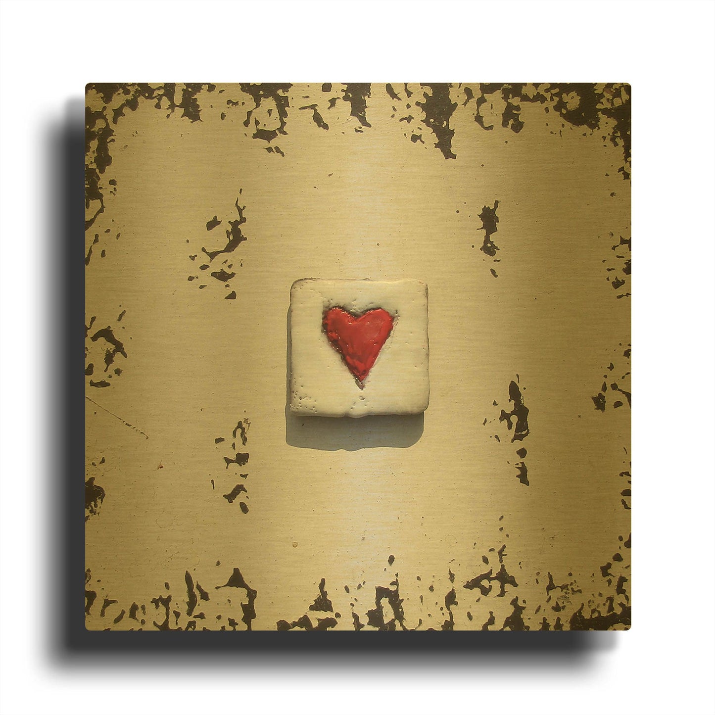 'Once Upon A Love 5' By LovIsArt Gold Metal Wall Art