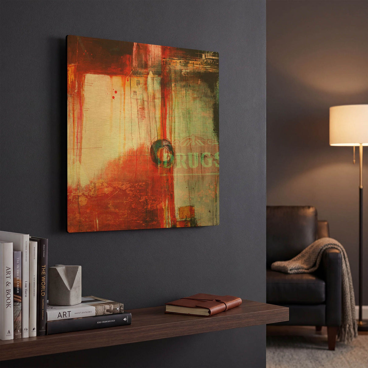 'A Cautionary Tale' By LovIsArt Gold Metal Wall Art