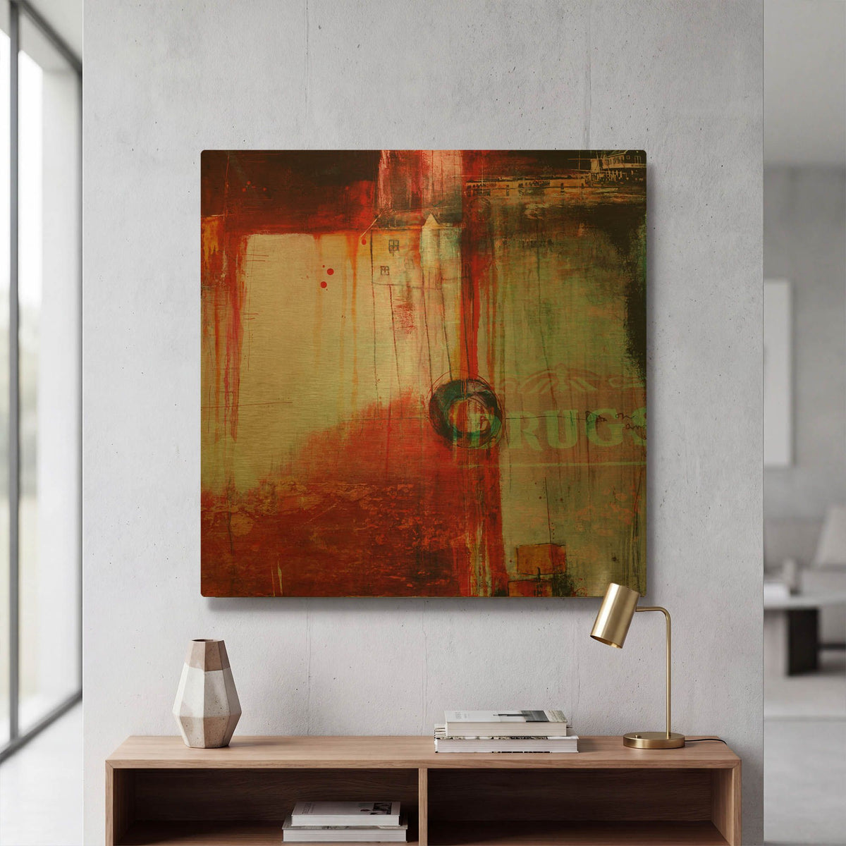 'A Cautionary Tale' By LovIsArt Gold Metal Wall Art