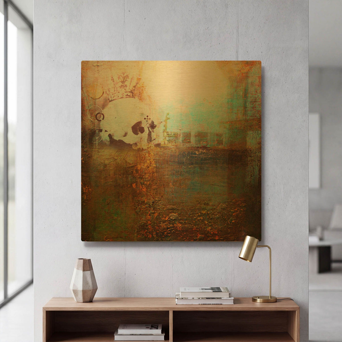 'All That Can Be, Is' By LovIsArt Gold Metal Wall Art