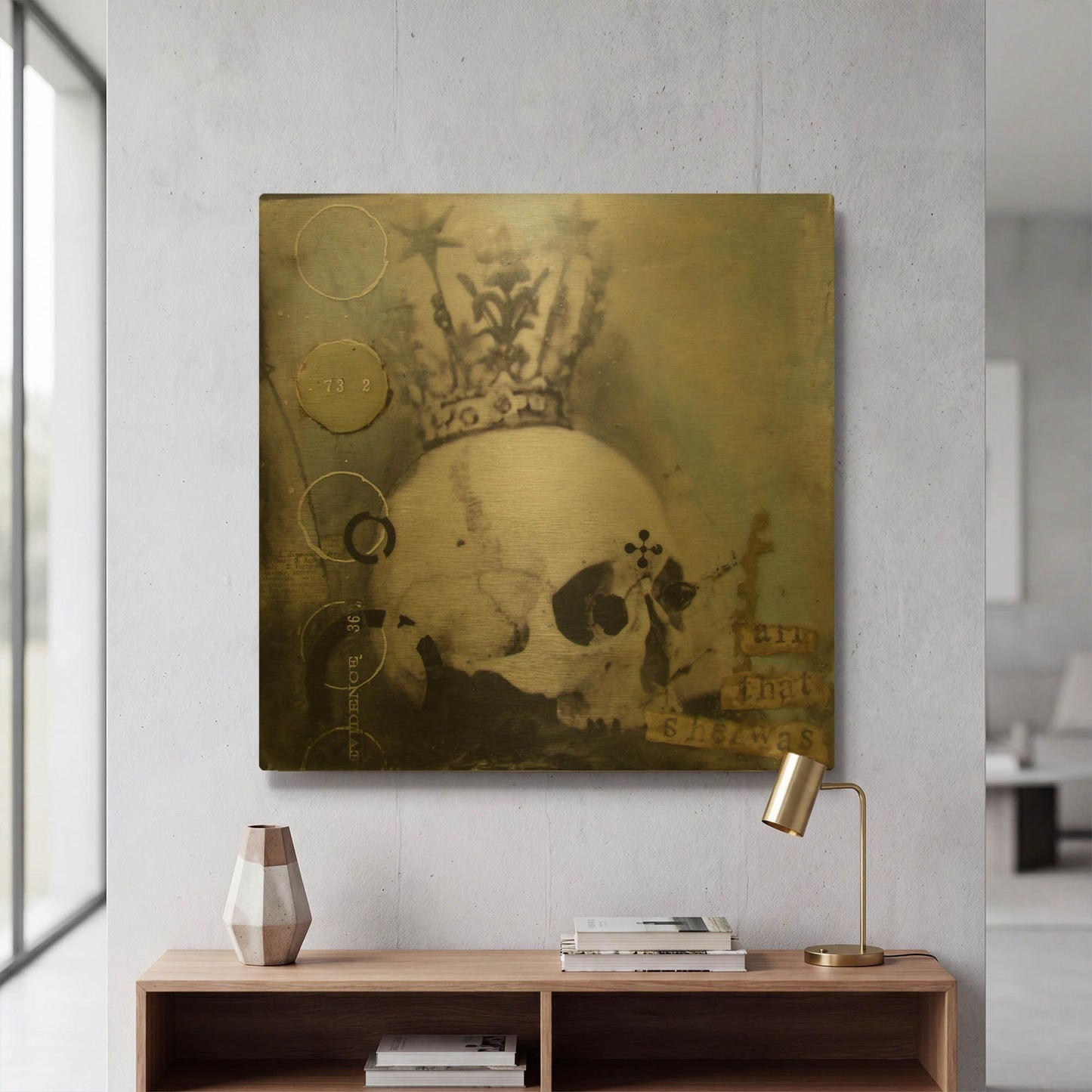 'Everlasting' By LovIsArt Gold Metal Wall Art
