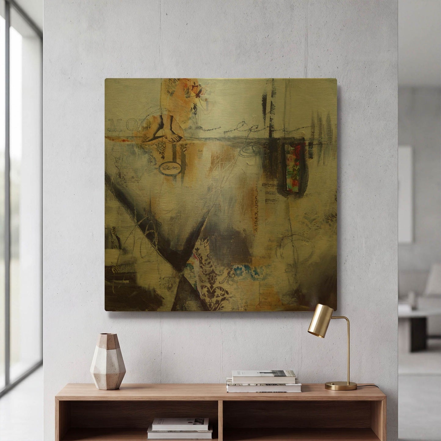 'Fullsizerender 8' By LovIsArt Gold Metal Wall Art