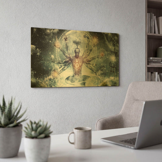 'The Neverending Dreamer' By Cameron Gray Gold Metal Wall Art