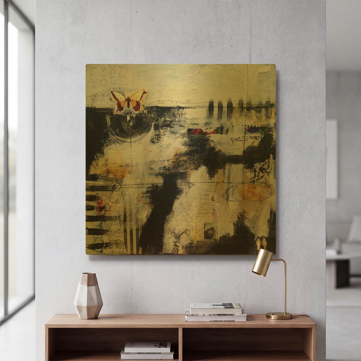 'Fullsizerender-4 2' By LovIsArt Gold Metal Wall Art