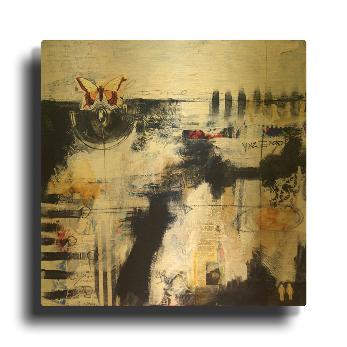'Fullsizerender-4 2' By LovIsArt Gold Metal Wall Art
