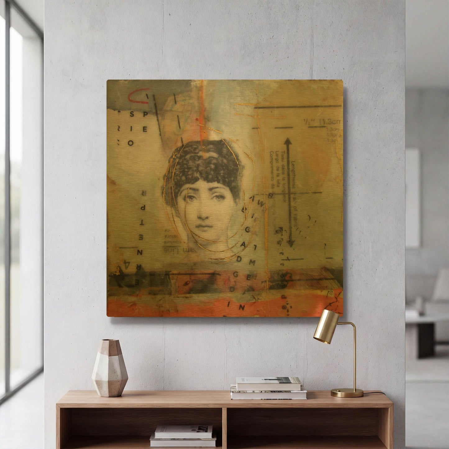 'Getting Ready For The Date' By LovIsArt Gold Metal Wall Art