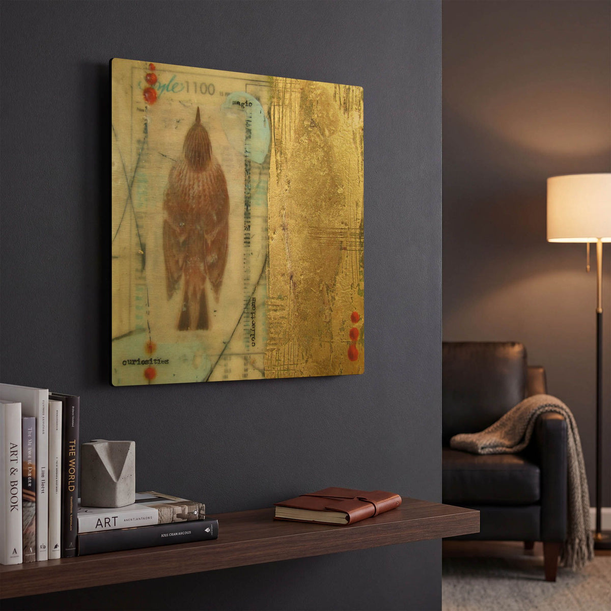 'Oddities' By LovIsArt Gold Metal Wall Art