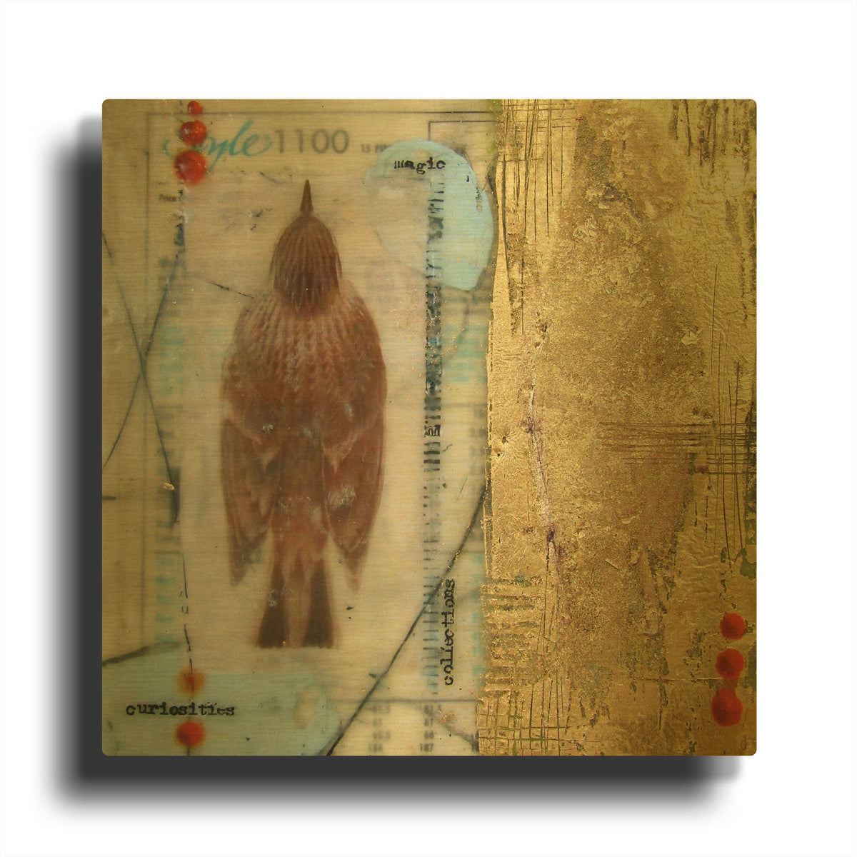 'Oddities' By LovIsArt Gold Metal Wall Art