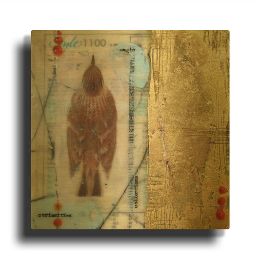 'Oddities' By LovIsArt Gold Metal Wall Art