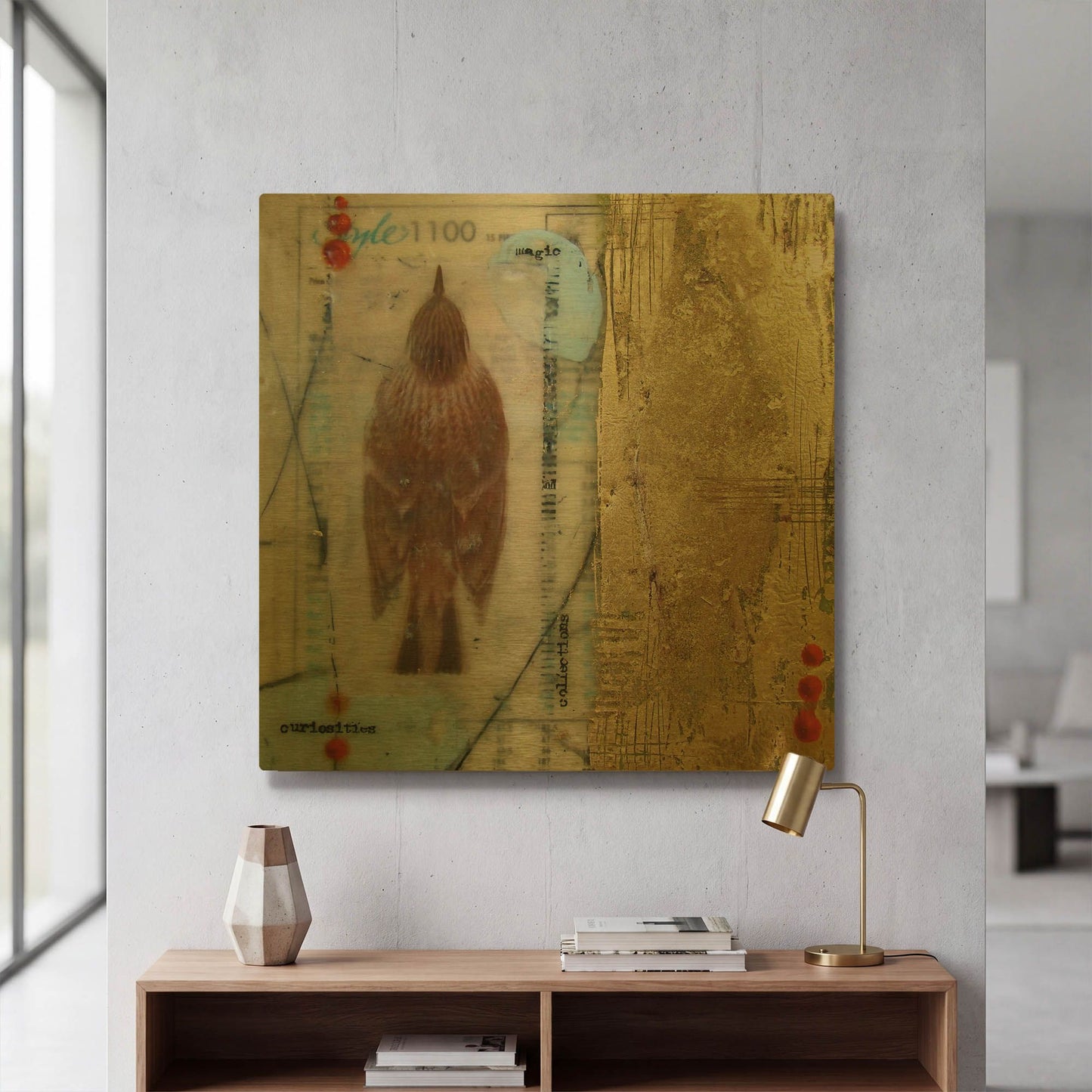 'Oddities' By LovIsArt Gold Metal Wall Art