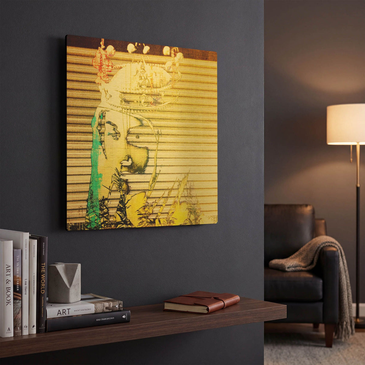 'Regal Memories' By LovIsArt Gold Metal Wall Art