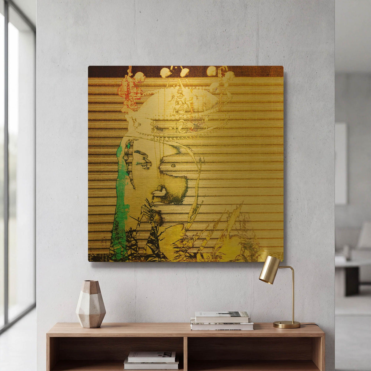 'Regal Memories' By LovIsArt Gold Metal Wall Art