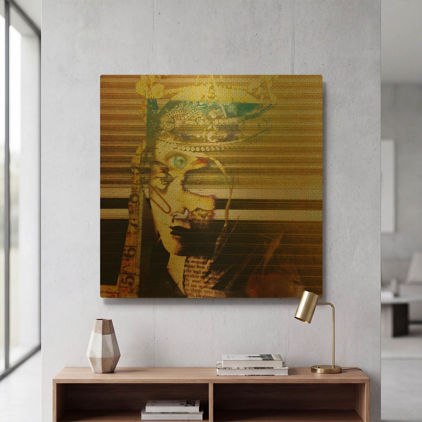 'Third Eye Focus' By LovIsArt Gold Metal Wall Art