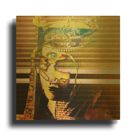 'Third Eye Focus' By LovIsArt Gold Metal Wall Art
