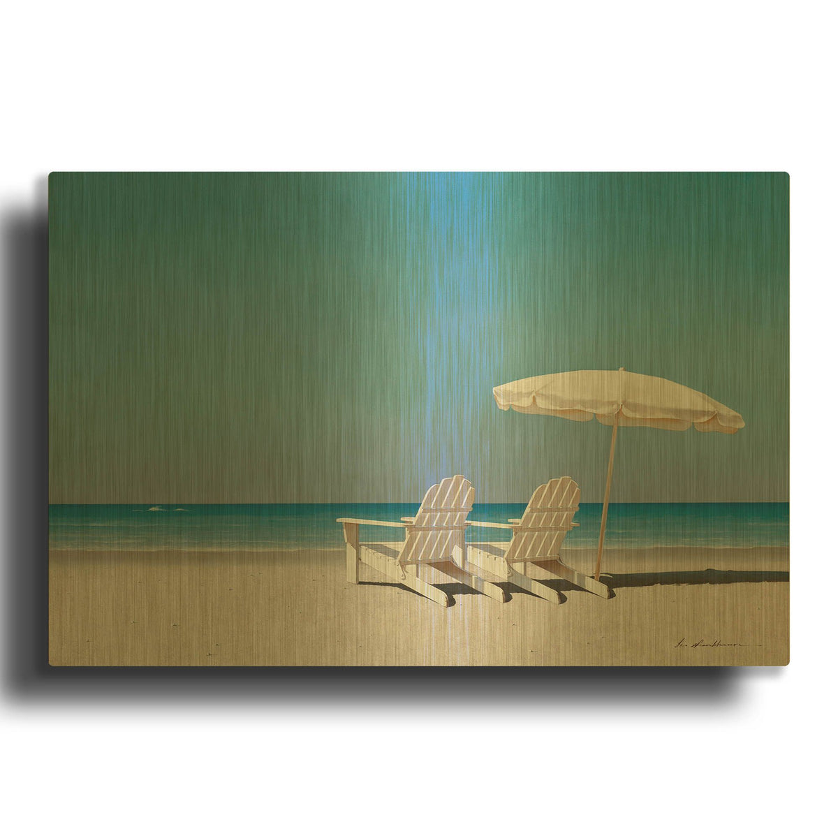 'Lazy Days' By Zhen-Huan Lu Gold Metal Wall Art