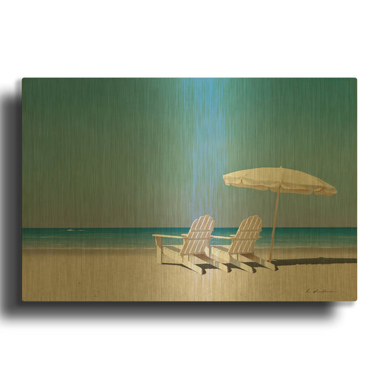 'Lazy Days' By Zhen-Huan Lu Gold Metal Wall Art