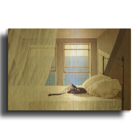 'Nap Time' By Zhen-Huan Lu Gold Metal Wall Art