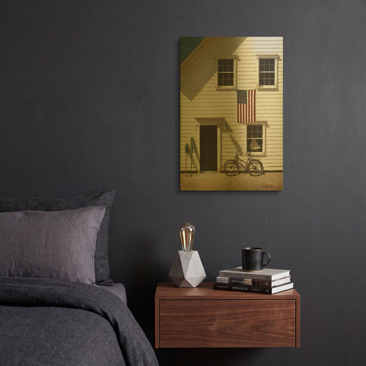 'Rad Bicycle' By Zhen-Huan Lu Gold Metal Wall Art