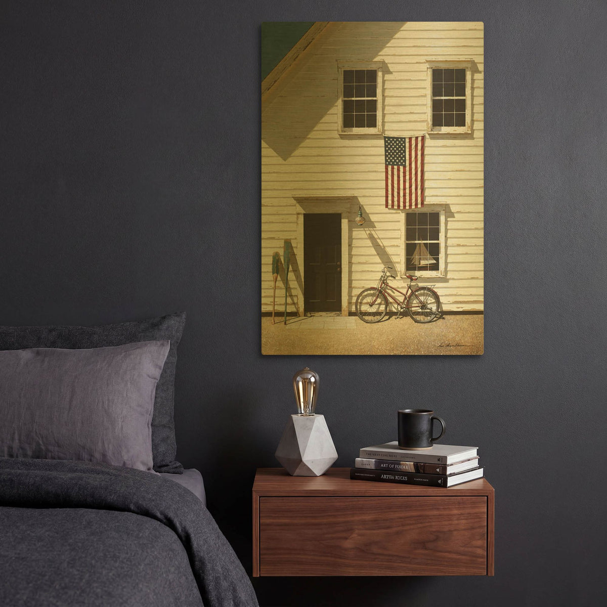 'Rad Bicycle' By Zhen-Huan Lu Gold Metal Wall Art