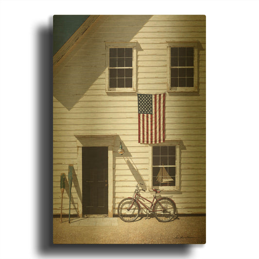 'Rad Bicycle' By Zhen-Huan Lu Gold Metal Wall Art