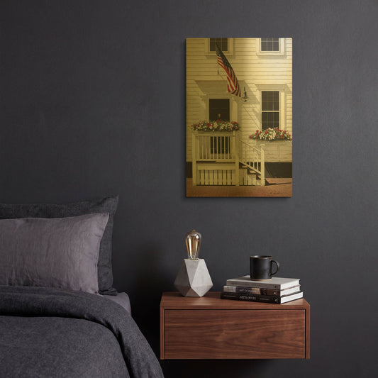 'Independence Day' By Zhen-Huan Lu Gold Metal Wall Art
