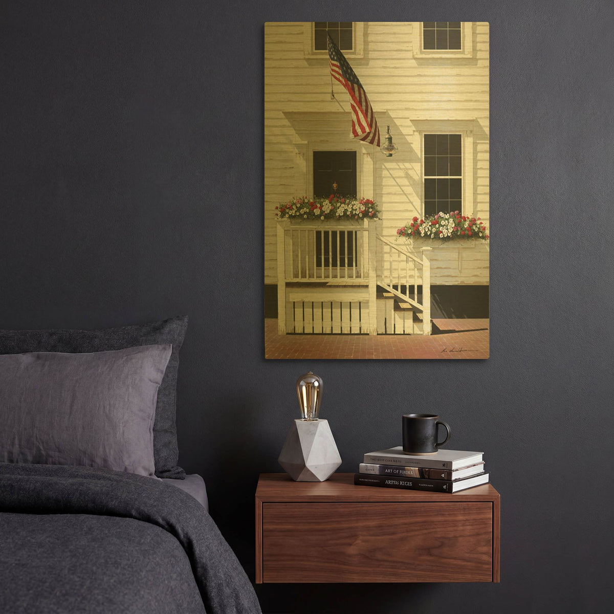 'Independence Day' By Zhen-Huan Lu Gold Metal Wall Art