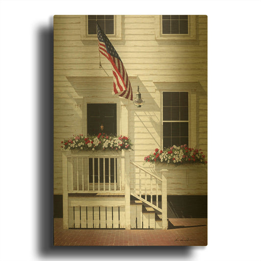 'Independence Day' By Zhen-Huan Lu Gold Metal Wall Art