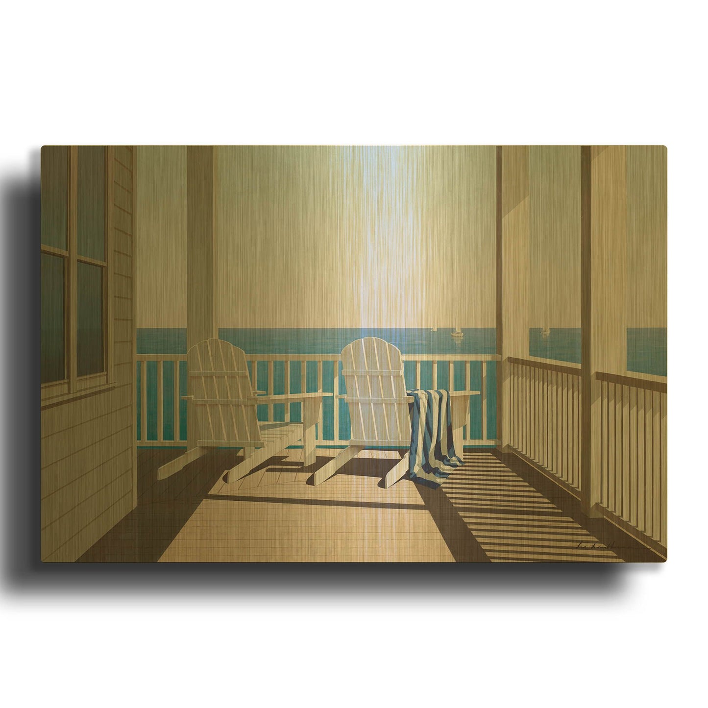 'Lazy Summer Days' By Zhen-Huan Lu Gold Metal Wall Art