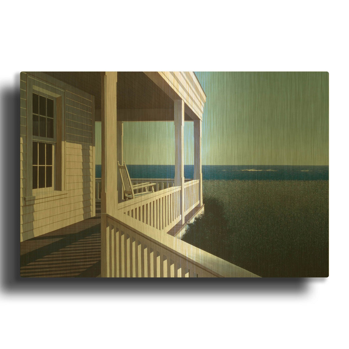 'Sea Watcher' By Zhen-Huan Lu Gold Metal Wall Art