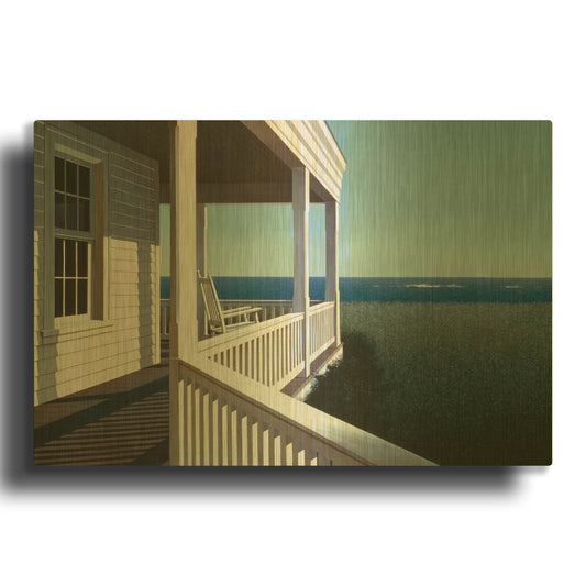 'Sea Watcher' By Zhen-Huan Lu Gold Metal Wall Art