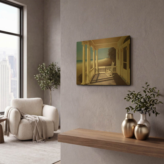 'North Sea' By Zhen-Huan Lu Gold Metal Wall Art