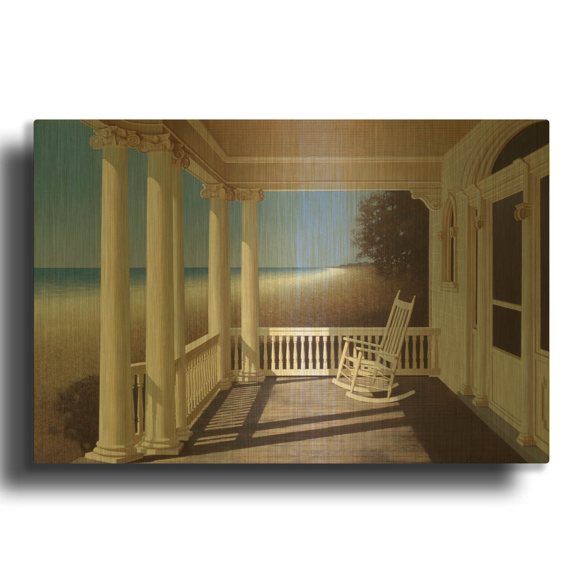 'North Sea' By Zhen-Huan Lu Gold Metal Wall Art