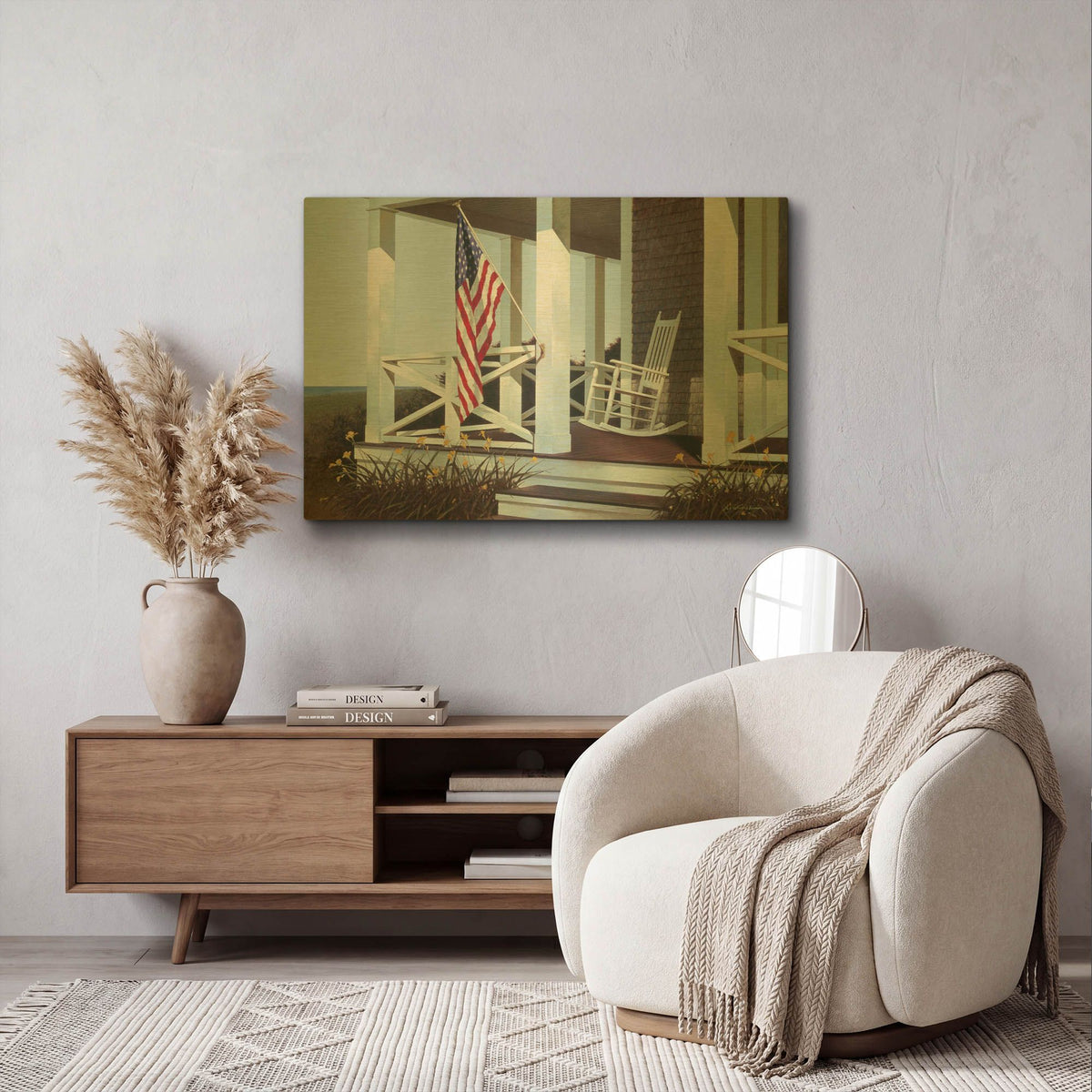 'Spring Flowers' By Zhen-Huan Lu Gold Metal Wall Art