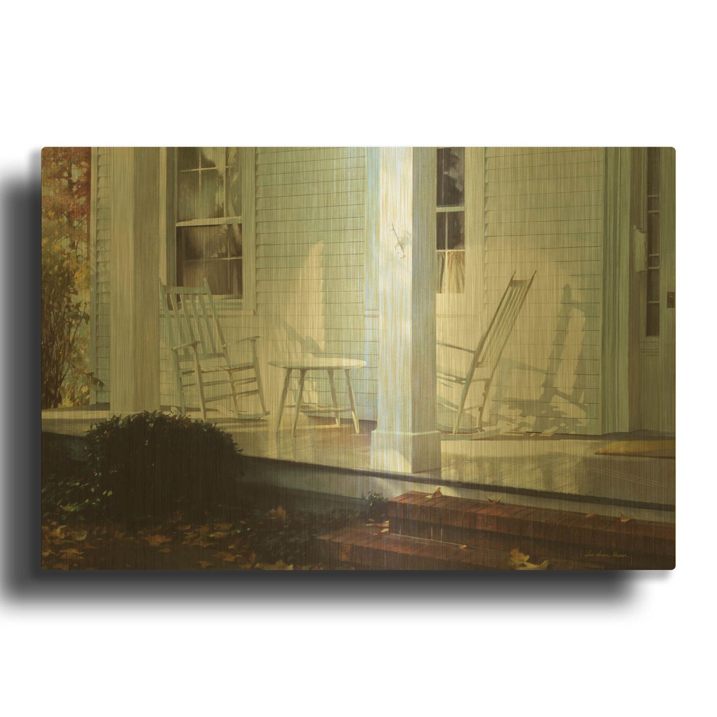 'Afternoon Light' By Zhen-Huan Lu Gold Metal Wall Art
