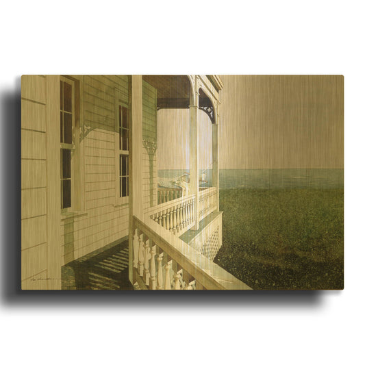 'Nantucket Light' By Zhen-Huan Lu Gold Metal Wall Art