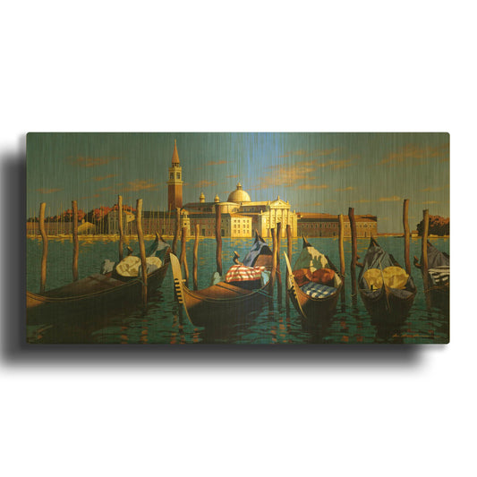 'Venice' By Zhen-Huan Lu Gold Metal Wall Art