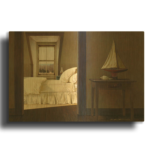 'Guest Room' By Zhen-Huan Lu Gold Metal Wall Art