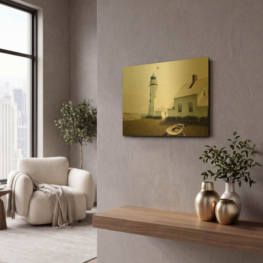 'Point Lookout' By Zhen-Huan Lu Gold Metal Wall Art