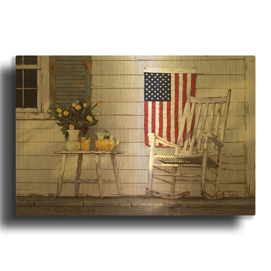 'Fourth Of July' By Zhen-Huan Lu Gold Metal Wall Art