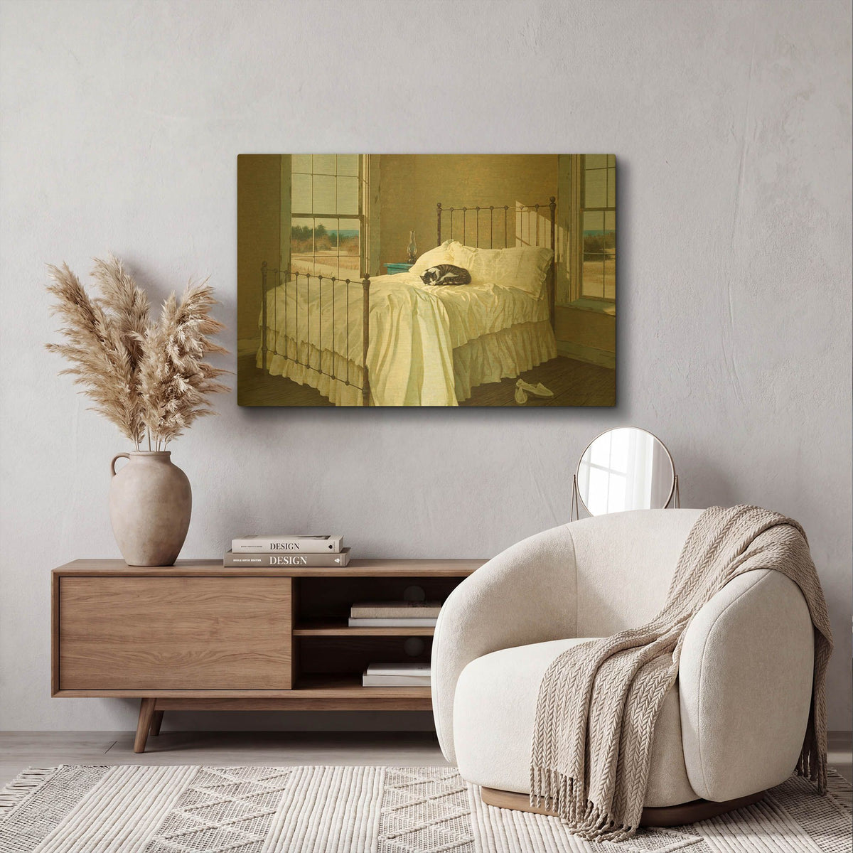 'Lazy Afternoon' By Zhen-Huan Lu Gold Metal Wall Art