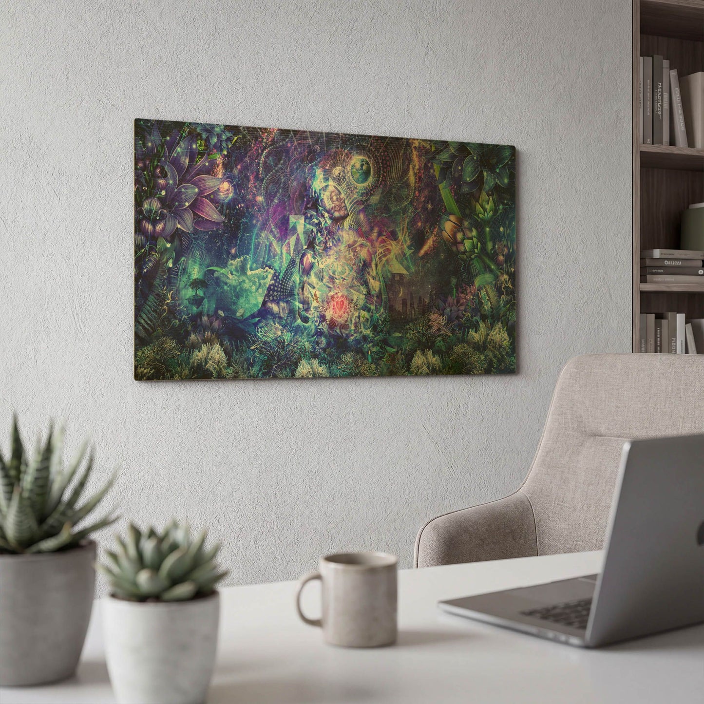 'Transcension' By Cameron Gray Gold Metal Wall Art