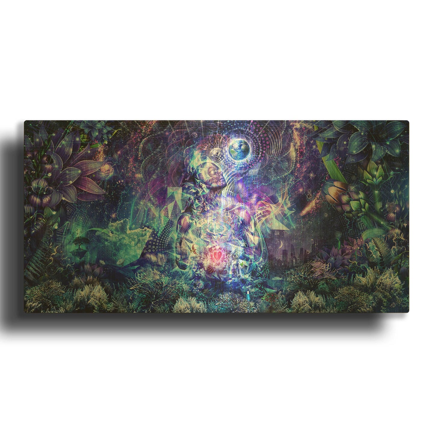 'Transcension' By Cameron Gray Gold Metal Wall Art