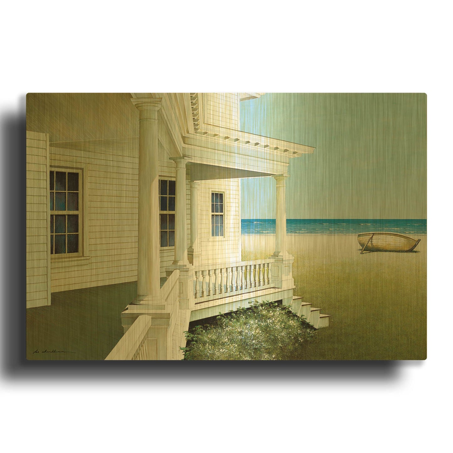 'Deserted' By Zhen-Huan Lu Gold Metal Wall Art