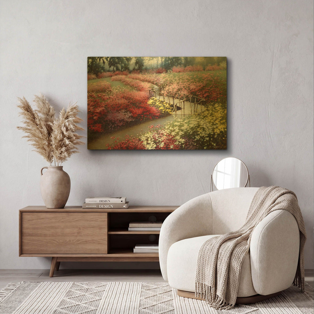 'Monet' By Zhen-Huan Lu Gold Metal Wall Art