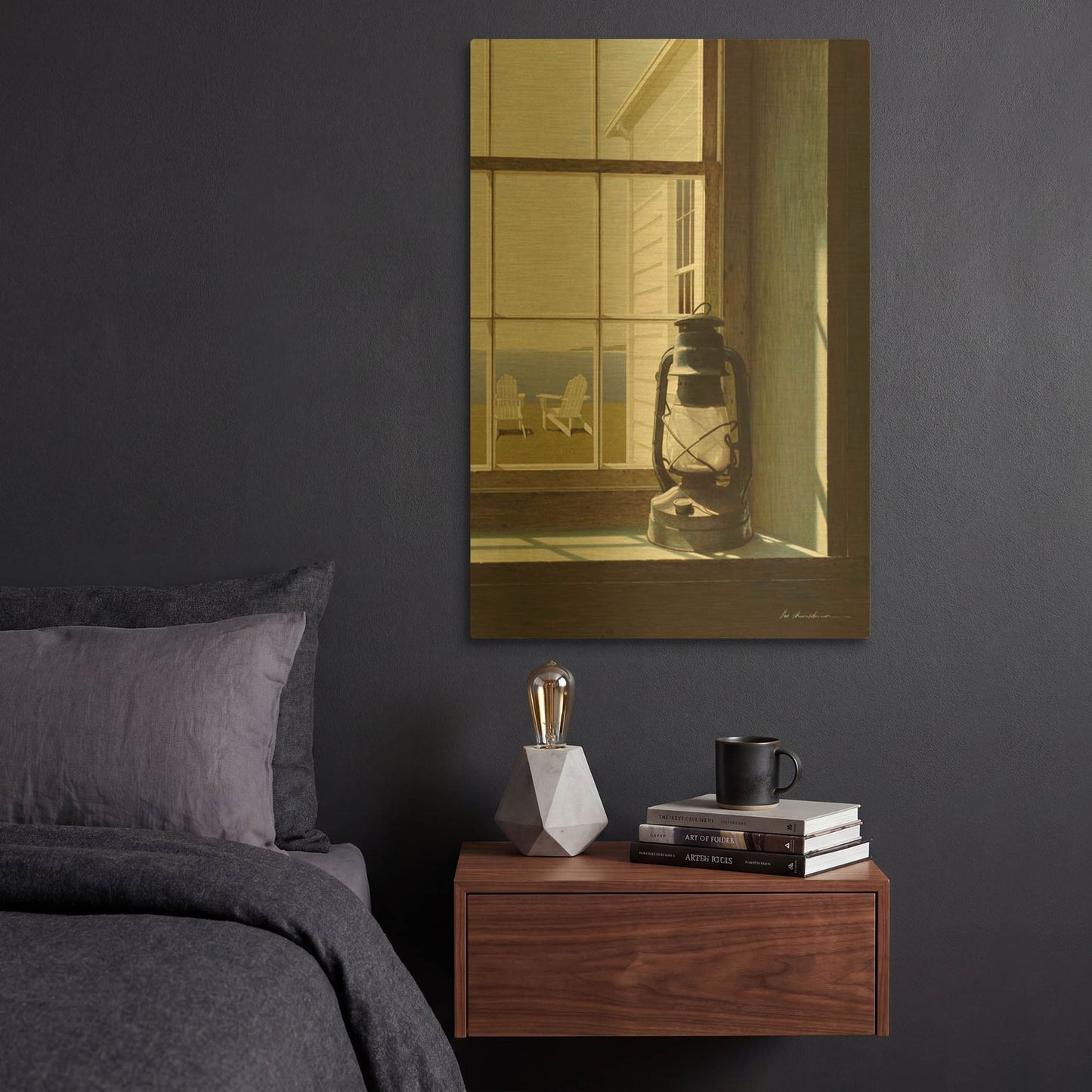 'Window' By Zhen-Huan Lu Gold Metal Wall Art